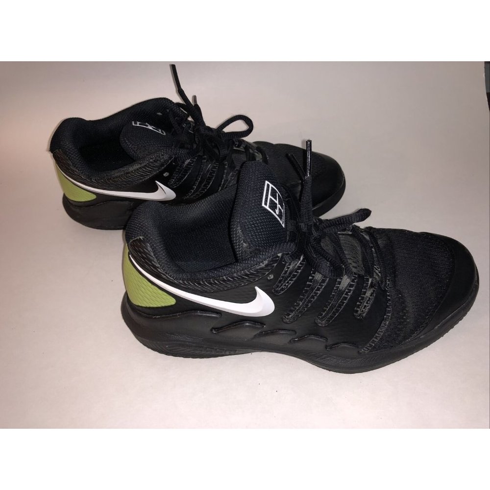 Nike Tennis Air Zoom Junior JR Vapor X GS Black AR8851-009 Youth 6Y / Womens 7.5